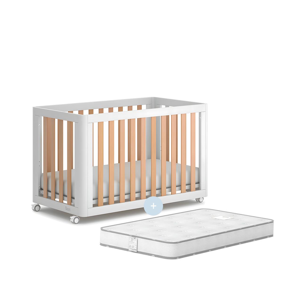 Кроватка для новорождённых с матрасом Turin Compact